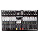 kh Professional Audio Mixer 16 Channels 3-Band EQ Audio Music Mixer Mixing Console With Bluetooth MP3 USB 99-Bit DSP 48V Phantom Power for Recording DJ Studio Streaming Stage Karaoke (16 Channel)