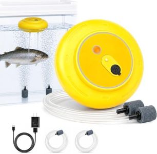 Floating Bait Aerator for Fishing, Rechargeable Dual Outlet Oxygen Pump