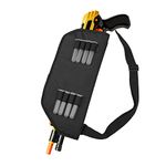 Rilime Cnavas Sheath Holster Compatible with Bug-Salt Fly Gun 2.0/3.0 with Adjustable Non-Slip Straps & 8 Salt Tubes (Black)