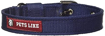 Pets Like Nylon Poly Collar,Navy Blue (25Mm),Dog