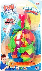 200 Water Bombs Balloons with Nozzle (solvita)