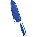 Starfrit Santoku Knife with Sharpening Sheath, Blue