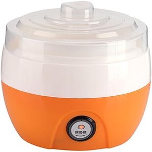 Electronic Yogurt Maker, Automatic Yogurt Maker Machine 1L Yoghurt DIY Tool Plastic Container for Home Use(Orange)