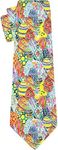 Men's Neckties Novelty Tie Fashion Neck Ties for Wedding Valentine's Day Gift, Beautiful Watercolor Easter Eggs, One Size