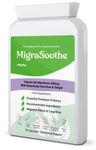 Migraine Relief Feverfew + Ginger + Vitamin B2 Riboflavin 400mg per Capsule - Migrasoothe + Herbs NHS Recommended Ingredients UK Made Stress, Headaches Tremors & Energy Vegan. Vitamin B2 400 [30]