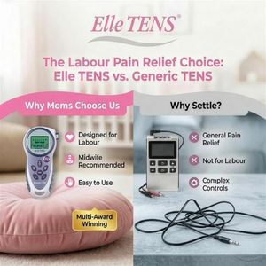 Babycare Elle TENS Maternity Machine – Dual Channel Pain Relief for Labour, Includes Electrodes & Batteries