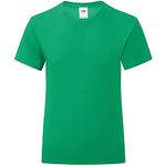 Fruit of The Loom Boys' t-Shirt. - Green - 140 cm