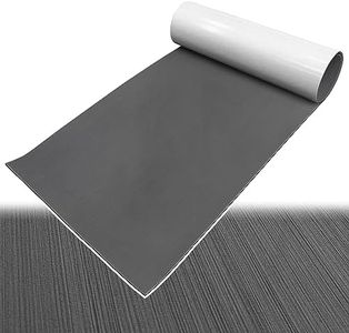 Hjdeck Boat Flooring EVA Foam Boat Decking Sheet Brown Marine Carpet for Boats Yacht Kayak Motorboat Helm Cushioning Pad Cooler Tops Seating RV Steps Garden Golf Cart Self Adhesive Non Slip Mat