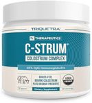 C-Strum® - Organic Colostrum Powder | 60% igG, Max Strength (Immunoglobulins) Plus Organic Inulin Prebiotics | First Milking, From Grass Fed Organic German Dairy Cows (60 Servings - 90 Grams)