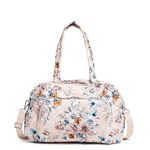 Vera Bradley Women's Performance Twill Weekender Travel Bag, Peach Blossom Bouquet, One Size