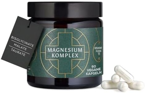 Ancient + Brave Magnesiumkapseln | 3-in-1 Magnesiumkomplex: Glycinat, Malat & Taurat | 60 vegane Kapseln | Hochdosiertes Magnesiumergänzungsmittel für Schlaf, Energie, Muskel- & Knochenunterstützung