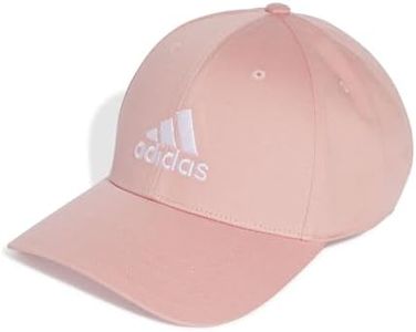 adidas Mixte Cotton Twill Baseball Cap, Semi Pink Spark/White, S