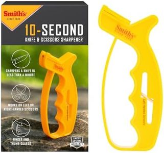 Smith's Jiff-S Knife and Scissors Sharpener, Yellow