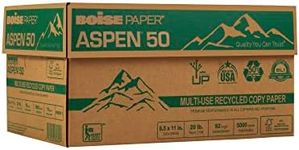 BOISE – Aspen 50% Recycled Office Paper, 92 Bright, 20lb, 8-1/2 x 11, White, 5000/CT