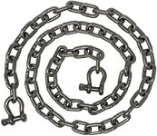 Rainier Supply Co. Anchor Chain - 1/4" x 4' Stainless Steel Boat Chain - Premium Marine Grade 316SS Boat Anchor Chain with Oversized Shackles