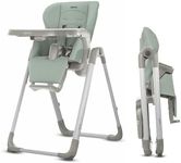 Inglesina My time Highchair, Mint - Adjustable High Chair for Babies & Toddlers, 4 Height & 3 Recline Settings, Collapsible, Tool-Free Assembly, BPA Free, Removable Tray for Easy Cleaning