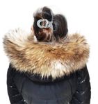 Real Fur Collar Warm Fur Scarf Raccoon Fur Collar Hood Unisex Collar60CM18