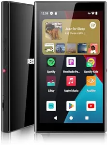 Android 14 MP3 Player with Spotify, App Store, YouTube, Amazon Music, Libby, 5" MP4 Music Player for Kids with Parental Control, Memory Card and Earphone Included