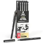 ARTEZA Black Felt Tip Pens, Pack of