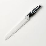 Machado High Carbon Stainless Steel Ultra Sharp Serrated Bread Knife Premium ABS Plastic Handle for Slicing Bread, Cake, Sandwich, for Home Kitchen, Hotel, Restaurants