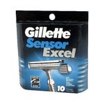 Gillette Sensor Excel Razor Blades - 10 Blades x 3