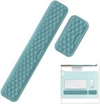 Giecy Keyboard Wrist Rest, Ergonomic Keyboard Mouse Pad with Wrist Support, Soft Memory Foam & Anti-Slip Base & Pain Relief for Home Office Computer Gaming Typing (Green)