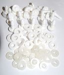 celloexpress Pack of 50 - Regular Animal Joints 25mm White - Teddy Bear & Soft Toy Making Limbs and Head Joints