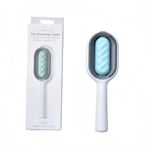 PetGravity Pet Fur-Care & grooming solutions 3 in 1 Pet comb and liquid essence dispensor water tank with furniture hairs cleaning brush. (CYAN, Short Hair)