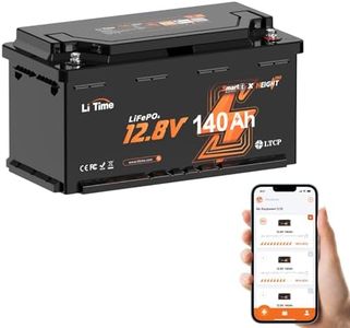 LiTime 12V 140AH Bluetooth Lithium Batterie, Unter Dem Sitz für Wohnmobil DIN H8 L5 Größe, Designed for European Popular Wohnmobil