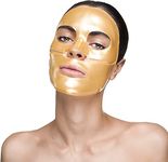 10 x New Infinitive Beauty Crystal 24K Gold Powder Gel Collagen Face Mask Masks Sheet Patch, Anti Ageing Aging, Skincare, Anti Wrinkle, Moisturising, Moisture, Hydrating, Uplifting, Whitening, Remove Blemishes & Blackheads Product. Firmer, Smoother, Tone, Regeneration Of Skin. Suitable For Home Use Hot or Cold.