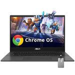 ASUS Chromebook CM1402 14" FHD Anti-Glare Laptop, MediaTek Kompanio 520, 4GB LPDDR4X, 64GB eMMC, HD Webcam, WiFi 6, Bluetooth, Chrome OS, Gravity Gray, 128GB Hotface USB Card