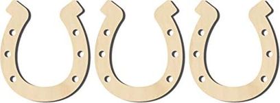 6" Horseshoe - 3 Pack - Wood Cutout