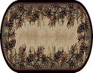 Mayberry Rugs Rustic Lodge Mount Le Conte Area Rug, 2'2" x 5'3" Oval