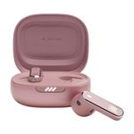 JBL Live Flex In-Ear Bluetooth Earphones, Water-Resistant and Noise-Cancelling Headphones with 40-Hour Battery Life, Pink