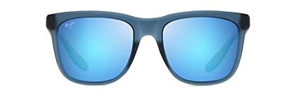 Maui Jim Unisex's Pehu W/Patented Polarizedplus2 Lenses Sunglasses, Matte Navy/Blue Hawaii Polarized, Medium