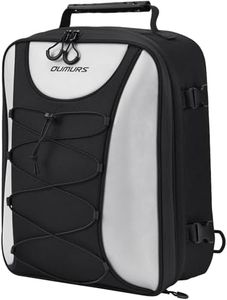 Oumurs Reflective Motorcycles Tail Bag, 600D RPET Motorcycle Bags 22L-34L Expandable Motorcycle Rear Seat Bags with Rain Cover,Motorbike Helmet Bags Luggage Storage Backpack for Motorcycles Sportbike