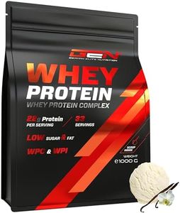 Whey Proteine Complesso - 1000 g (Gelato alla vaniglia) - Con contenuto isolato - Proteine in polvere solubili istantanee con BCAA ed EAA - German Elite Nutrition