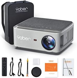Yaber 2023 Upgrade 5G WiFi Bluetooth 4K Projector, Full HD Native 1920x1080P Projector, Home Projector Support 4D&4P-Keystone Correction, 500'' Giant Screen, Zoom, for Android/iOS/PC/PPT/USB