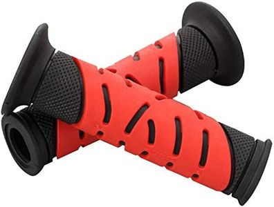 Daytona ProGrip 98043 Motorcycle Grip Handle Diameter 0.9 inch (22.2 mm), 4.9 inches (125 mm), Vibration Resistant Gel, End Penetration, 719 Type, Black/Red
