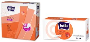 Bella Tampons Super Plus Easy Twist 16 Pcs & Bella Panty Soft Classic Panty Liner Pack of 60 Pcs