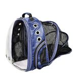 Buraq Pets Back Expandable Astronaut Transparent Pet Carrier Backpack - Designed with Breathable Space, Ventilated, Ideal Cat House, Portable Cat Bag, Secure & Comfortable Cat Carrier for Outdoor Use