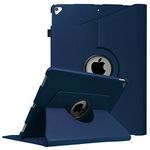 FINTIE Rotating Case for iPad Pro 12.9 (2nd Gen) 2017 / iPad Pro 12.9 (1st Gen) 2015-360 Degree Rotating Stand Case with Smart Protective Cover Auto Sleep/Wake, (Navy)