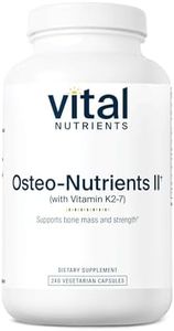 Vital Nutrients - Osteo-Nutrients II (with Vitamin K2-7) - Bone Support Formula with Boron - Gluten Free - 240 Vegetarian Capsules per Bottle
