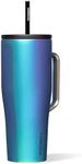 Corkcicle 30oz Tumbler With Handle, Dragonfly, Reusable Water Bottle, Triple Insulated Stainless Steel Travel Mug, BPA Free, Keeps Beverages Cold 12 Hours, Tumbler with Lid and Straw, Cold Cup XL