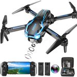 2K HD FPV Drone with Camera for Adults - Altitude Hold, One-Key Takeoff/Landing, 3 Speed Modes, Headless Mode, 2 Batteries, Foldable & Portable, Best Gifts for Beginners, Teen Boys & Girls
