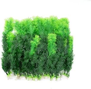 CNZ Aquarium Decor Fish Tank Decoration Ornament Artificial Plastic Plant Green 10pcs Grass 12-inch