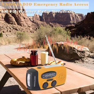 Wind Up Solar Emergency Radio – Portable Hand Crank Weather Alert