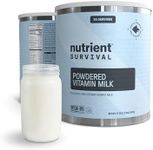 Nutrient Survival Vitamin Powdered Milk, Freeze Dried Prepper Supplies & Emergency Food Supply, 21 Essential Nutrients, Soy & Gluten Free, Shelf Stable Up to 25 Years, One Can, 60 Servings