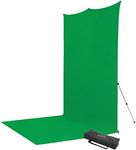 Westcott 8'x13' Chroma-Key Green Sweep X-Drop Pro Wrinkle-Resistant Backdrop Kit - for Full-Length Portraits, Group Photos, and Photo Booths