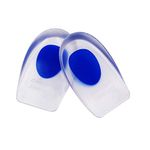 Silicone Gel Heel Cups, Medical Grade Shoe Inserts,Silica Orthotic Gel Pads Cushions Insole for Plantar Fasciitis,Bone Spurs Pain Relief, Sore Heel Pain, Achilles Pain and Foot Care (L)